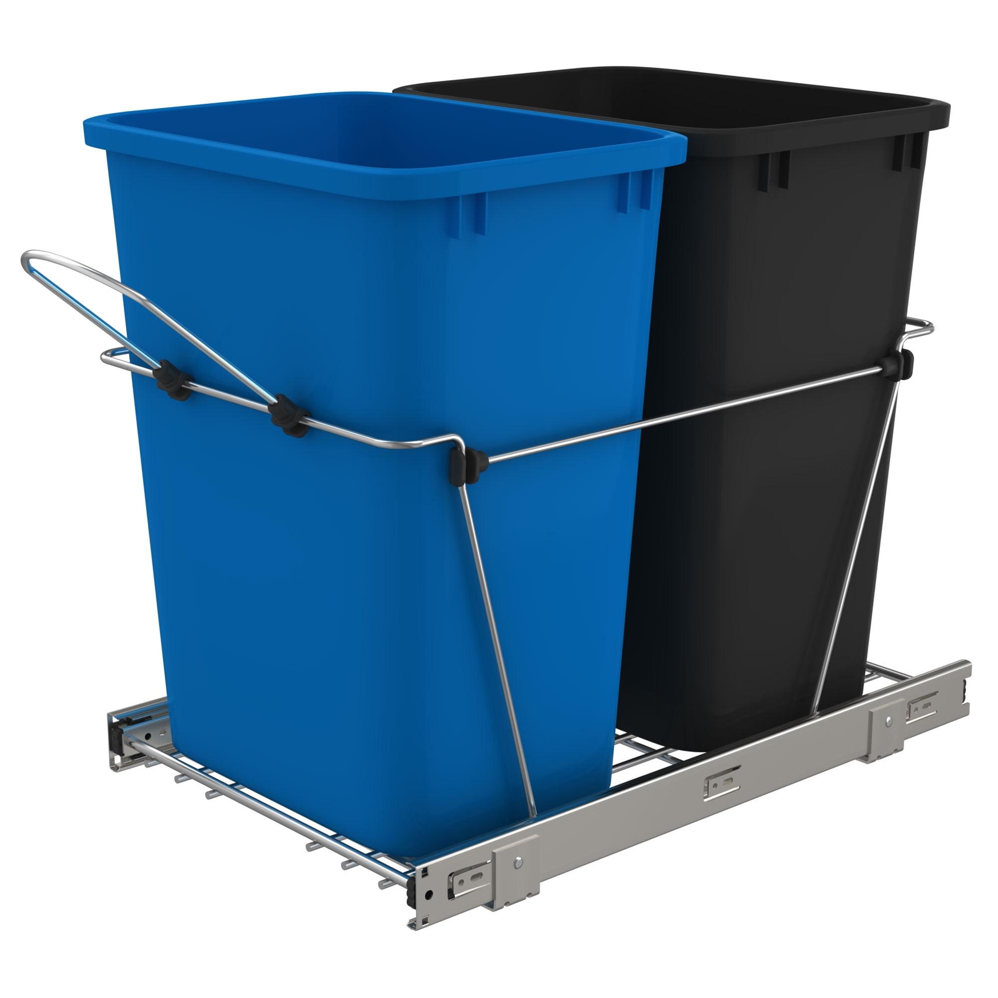 Rev-A-Shelf Rev-A-Shelf Double Pull Out Trash Can 35 Qt for Kitchen