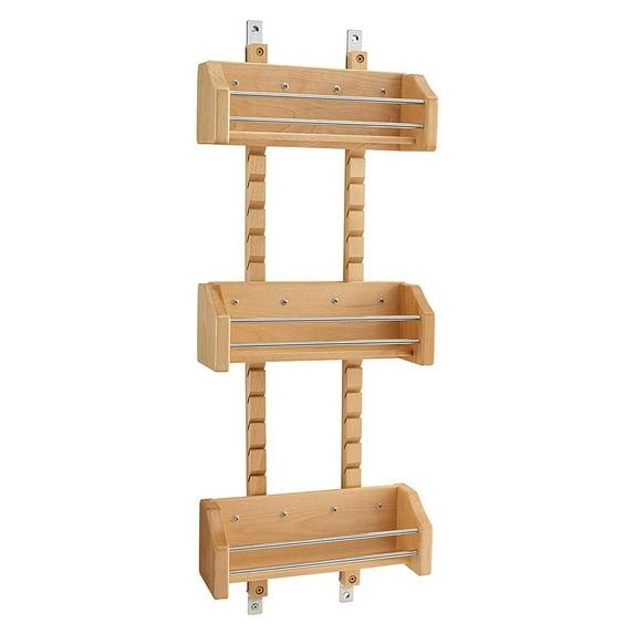 Rev-A-Shelf Rev-A-Shelf Small Adjustable 3-Shelf Cabinet Door Mount Spice Rack