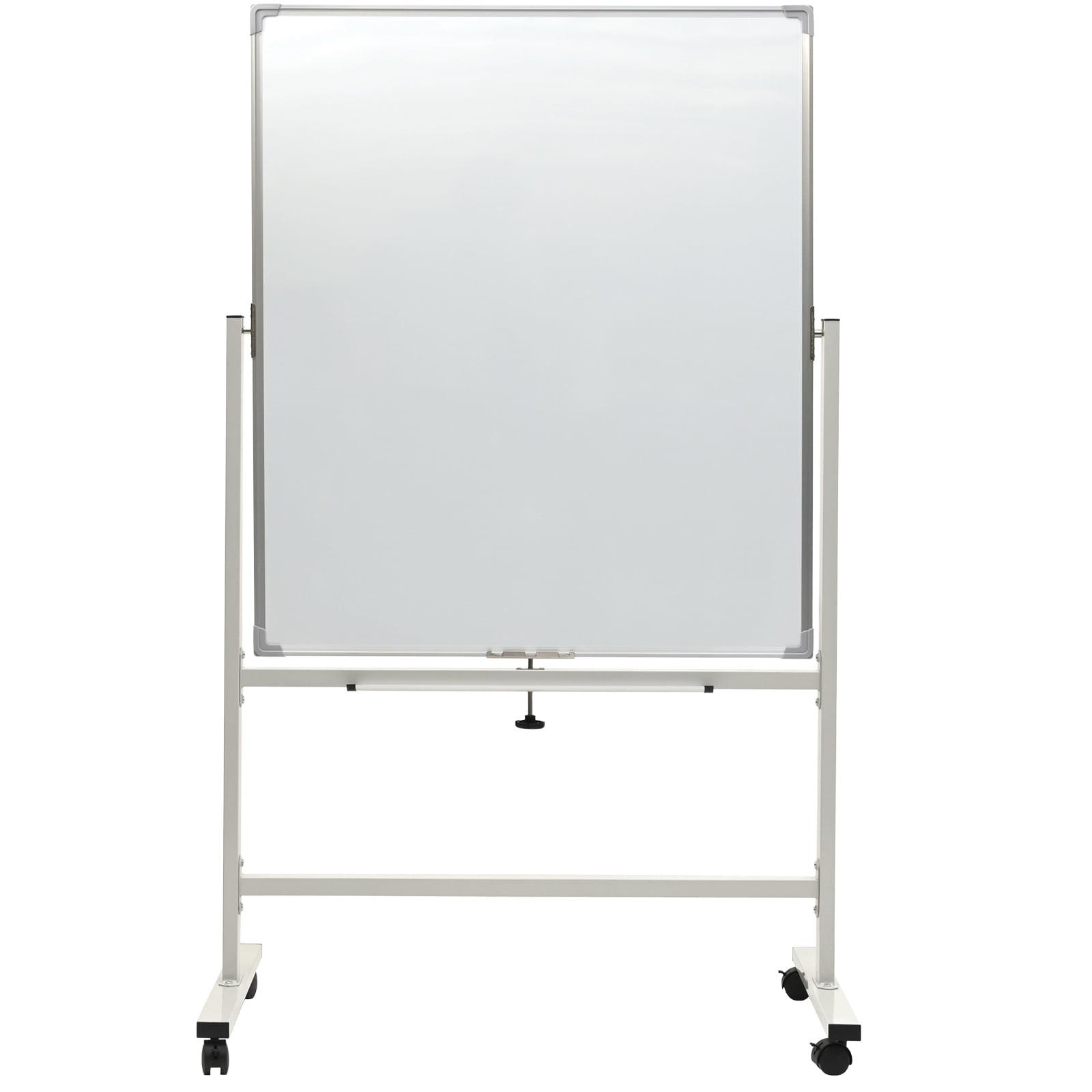 Reversable Whiteboard on Wheels - 36"x 42" (White Frame)