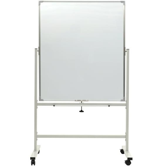 Reversable Whiteboard on Wheels - 36"x 42" (White Frame)
