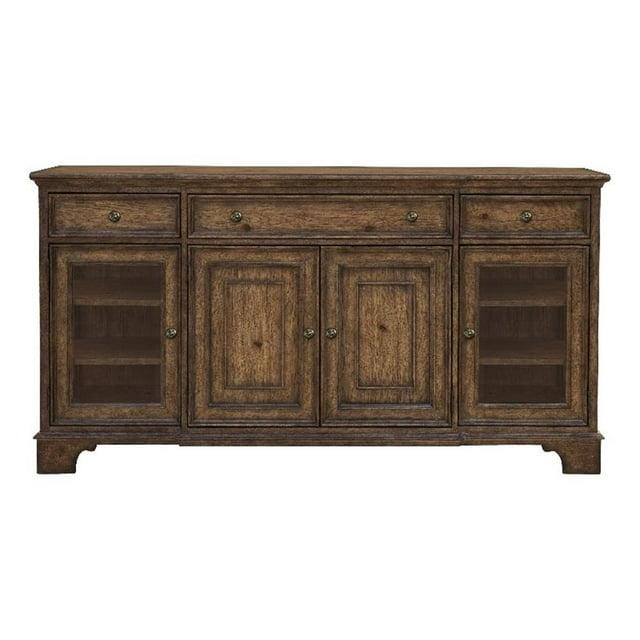 Pulaski Furniture Revival Row 3-Drawer Buffet with Cabinet Doors