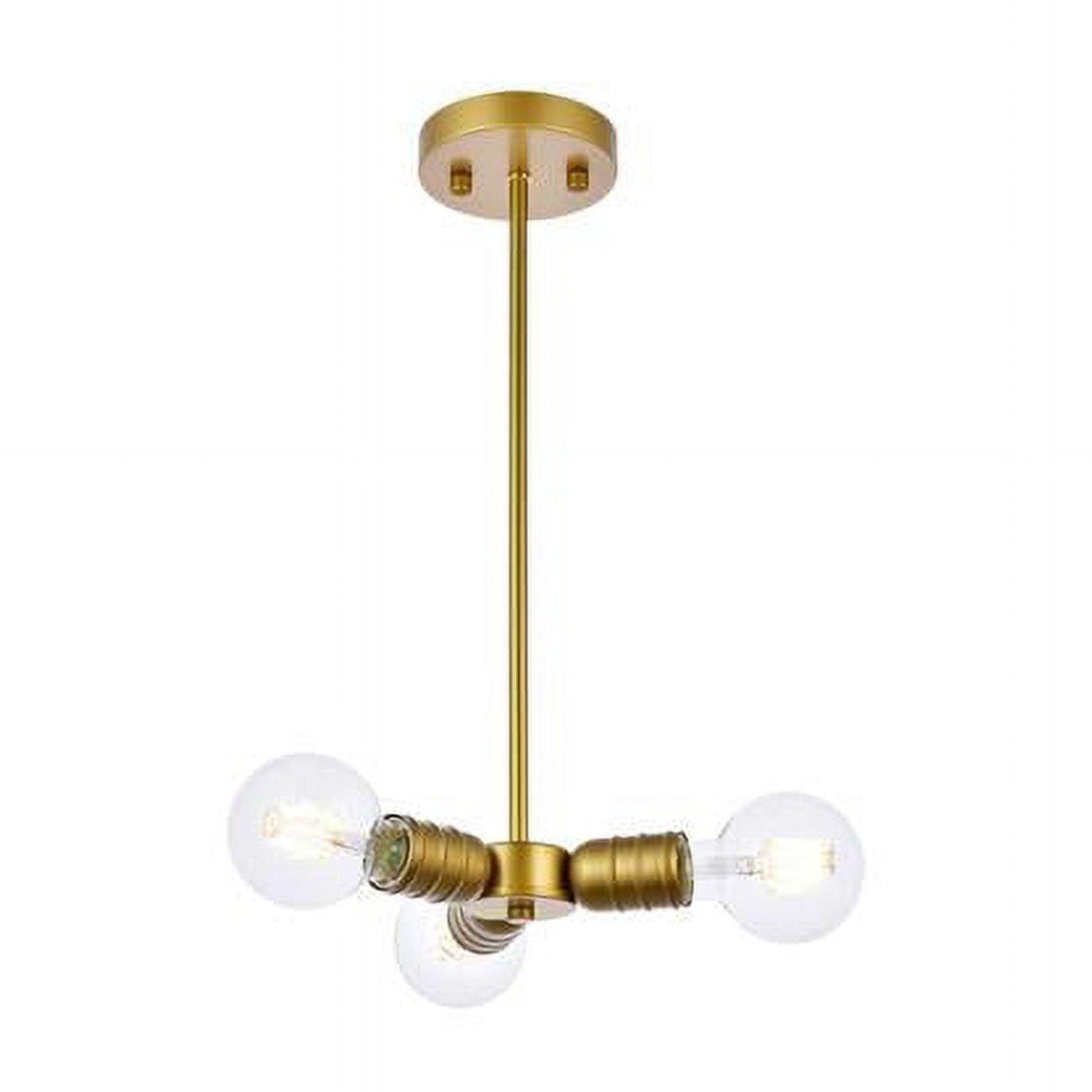 Reyes Mini Brass 3-Light LED Indoor/Outdoor Pendant