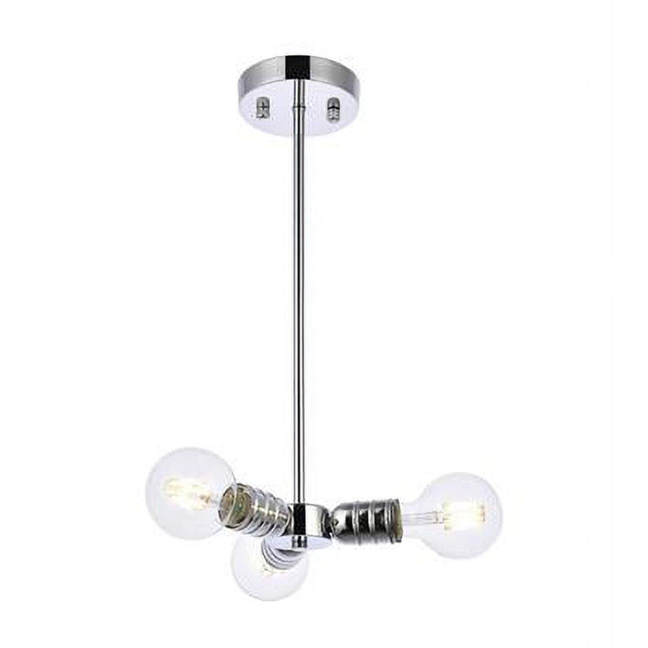 Reyes 3 lights chrome pendant