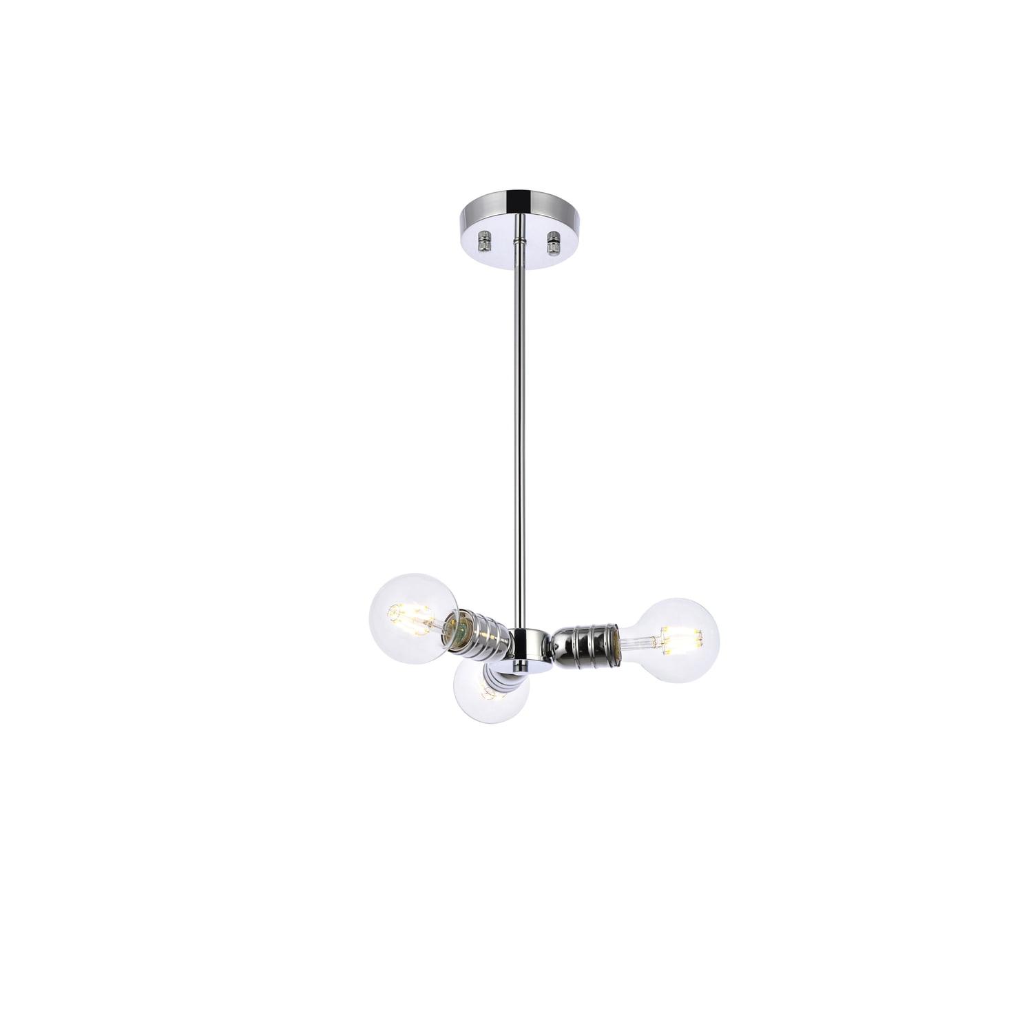 Reyes 3 lights chrome pendant