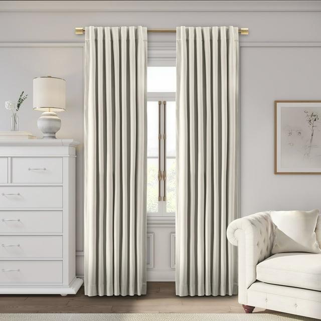 Everly Quinn Premium Velvet Myreon Solid Color Blackout Thermal Rod Pocket Single Curtain Panel Liner