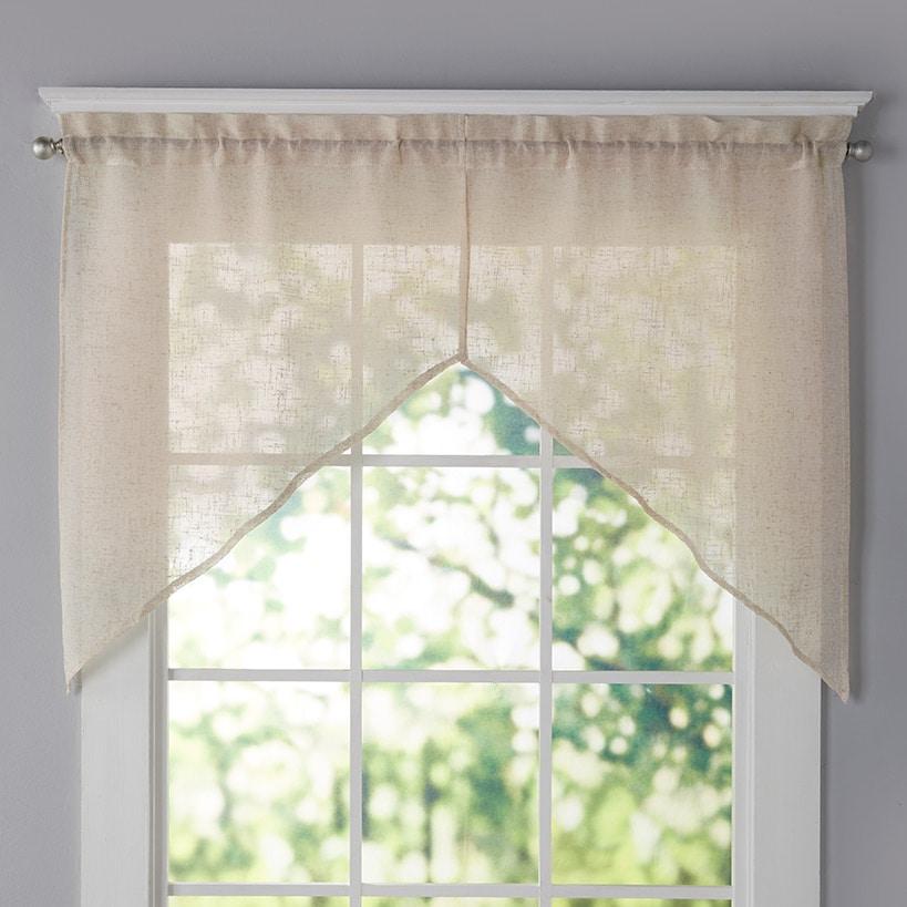 Ricardo Shannon Rod Pocket w/Header Swag 52x36 Natural