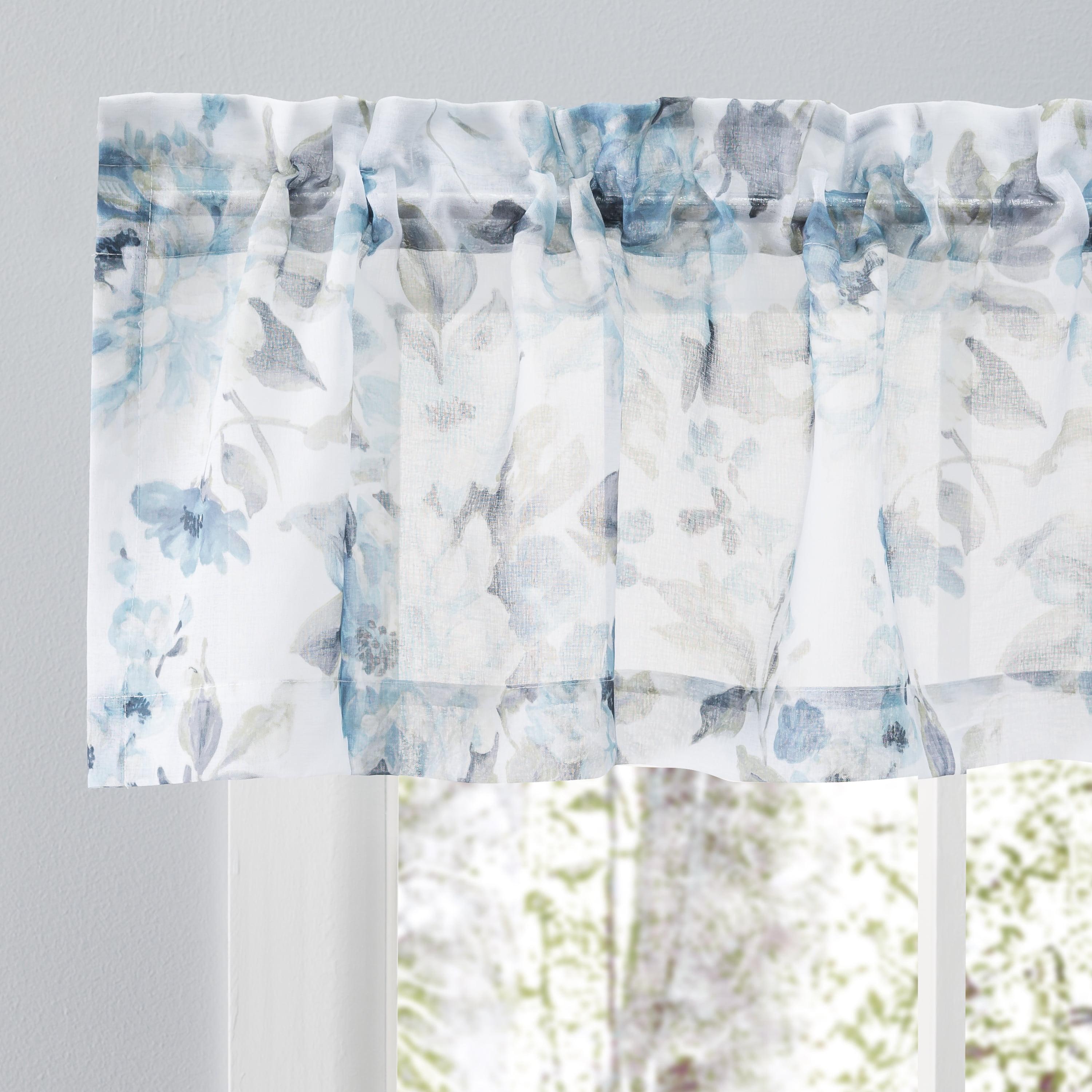 Ophelia & Co. Bremen Elegant Water-Color Floral Semi-Sheer Single Curtain Panel