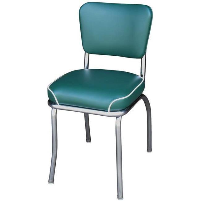Richardson Seating Retro Home 20'' H Tufted Upholstered Metal Side Chair