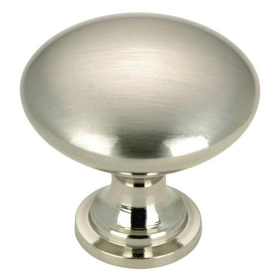 Richelieu Hardware 1-1/5 in. (30 mm) Brushed Nickel Cabinet Knob (10 per Pack)