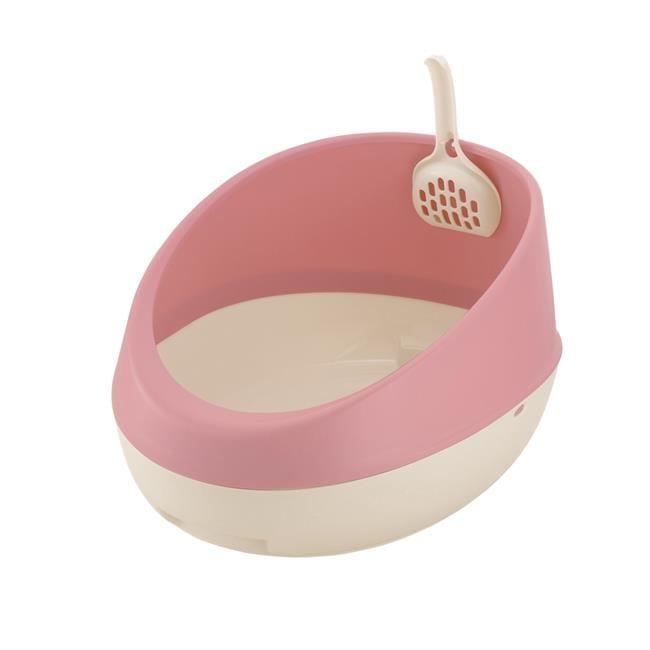 Plastic Rimmed Litter Box with Scoop