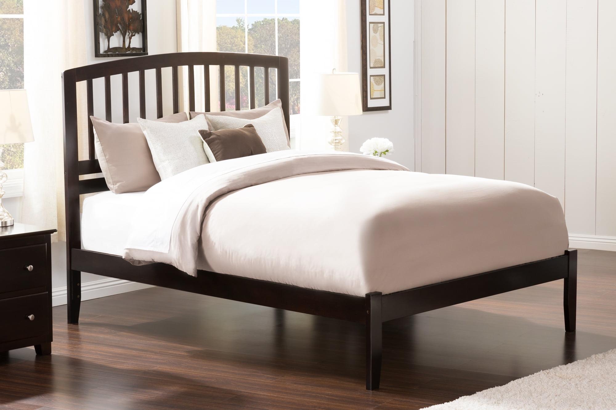 Richmond Queen Platform Bed with Open Foot Board in Espresso