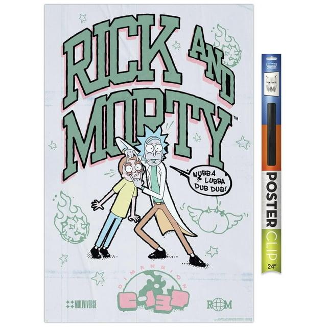 Trends International Rick And Morty: Bodega - Wubba Framed Wall Poster Prints Black Framed Version 22.375" x 34"