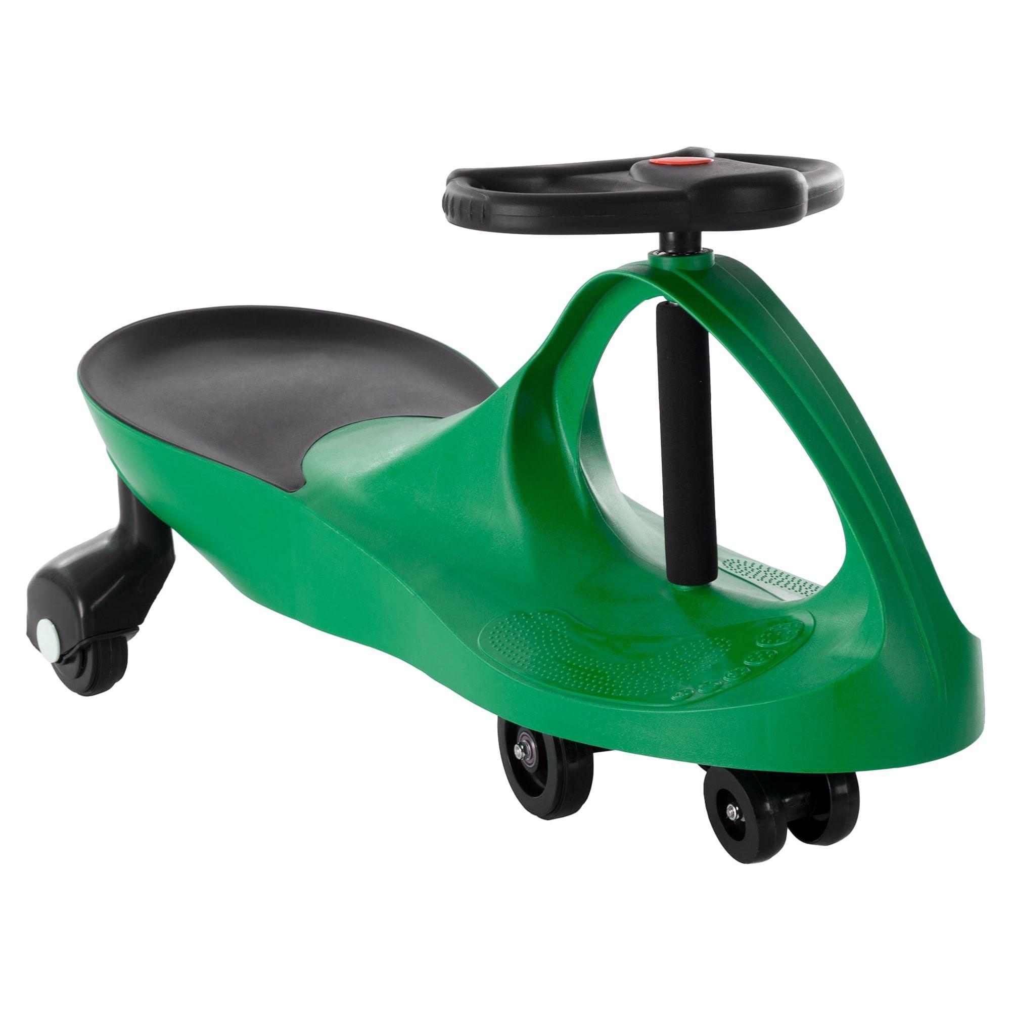 Green Plastic Foot-to-Floor Ride-On Car for Kids