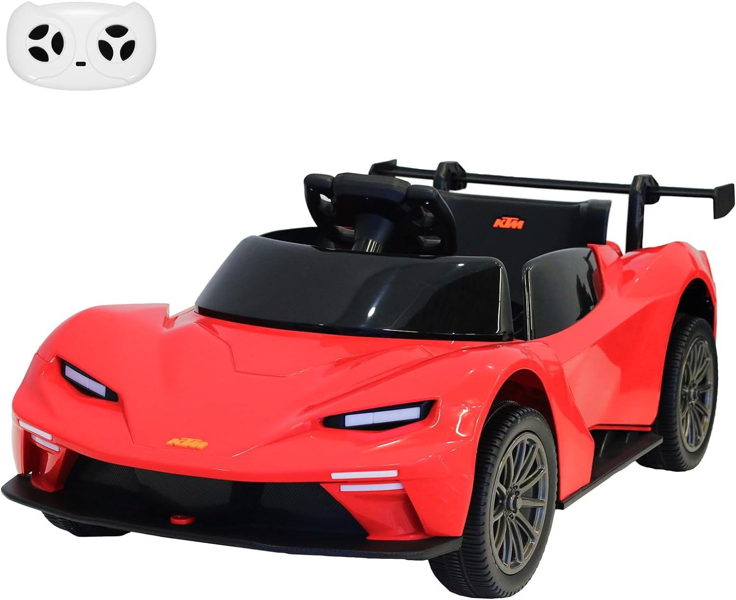 Red 12V Kids Electric Ride-On Sports Car with Remote Control