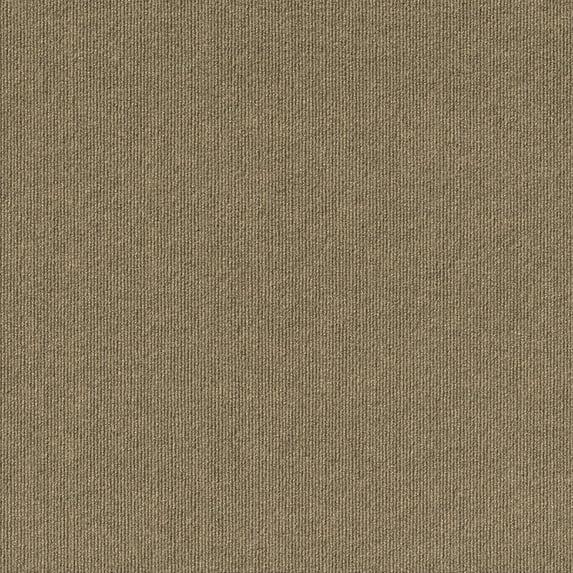 24" 15pk Ribbed Carpet Tiles Chestnut - Foss Floors: Indoor/Outdoor, Peel & Stick, Woven Polyester