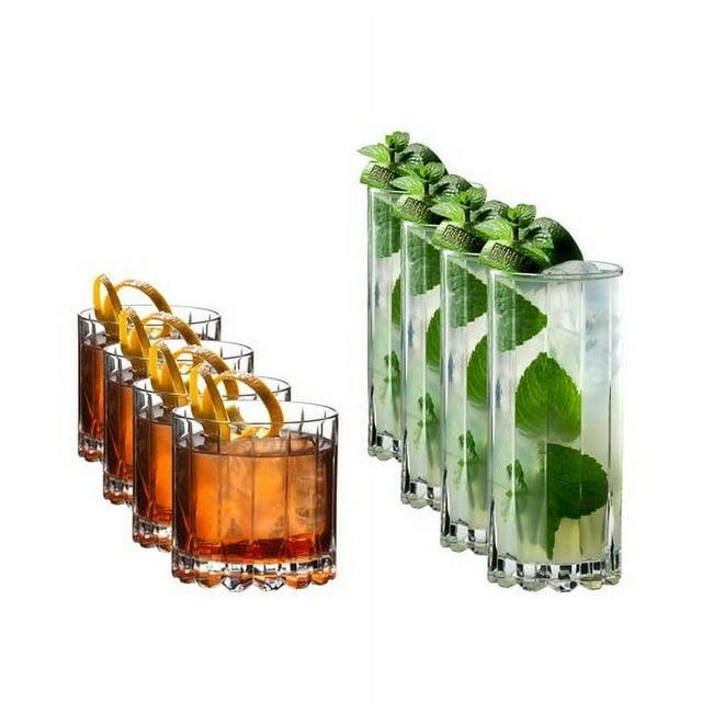 RIEDEL RIEDEL Drink Specific Glassware Rocks & Highball Set (Set of 8)