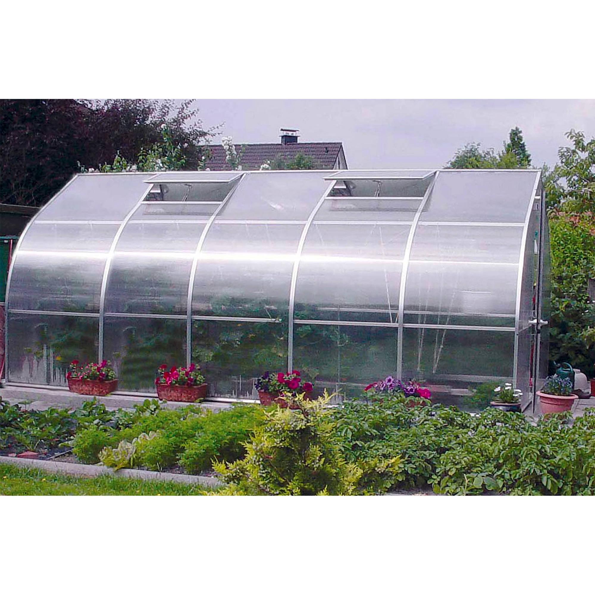 Riga 18 ft Clear Polycarbonate Onion Shape Greenhouse