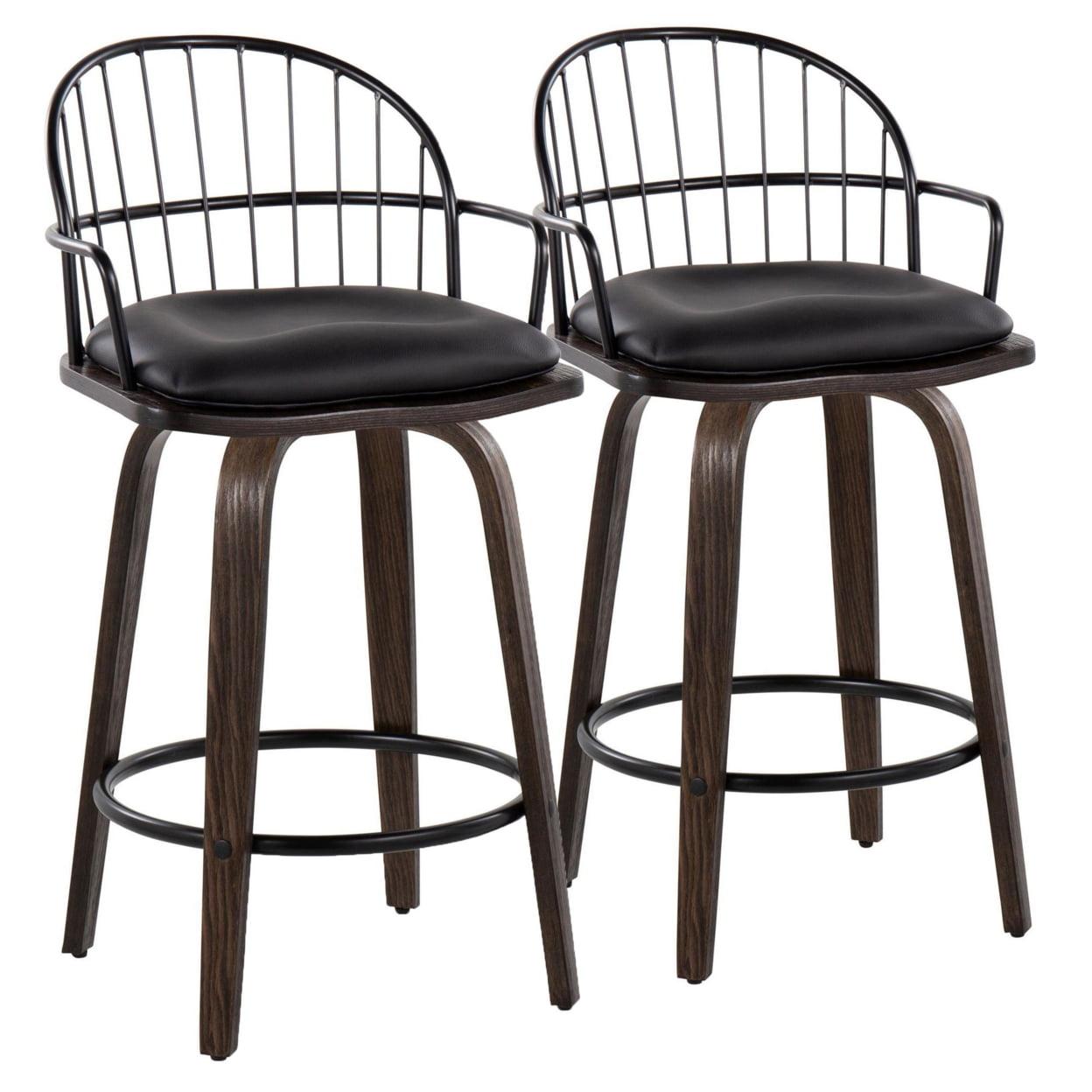 Set of 2 Riley Counter Height Barstools - LumiSource