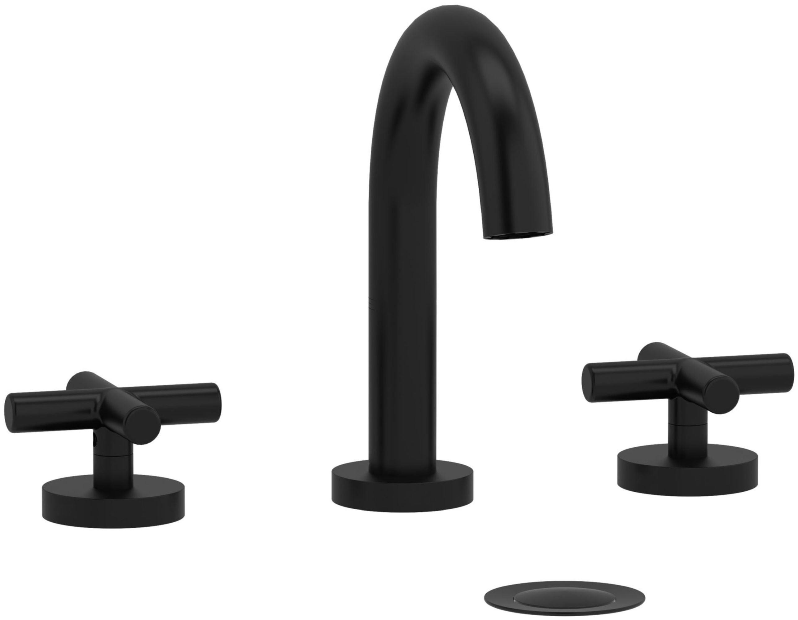 Riu™ Widespread Bathroom Faucet with Drain Assembly and C-Spout