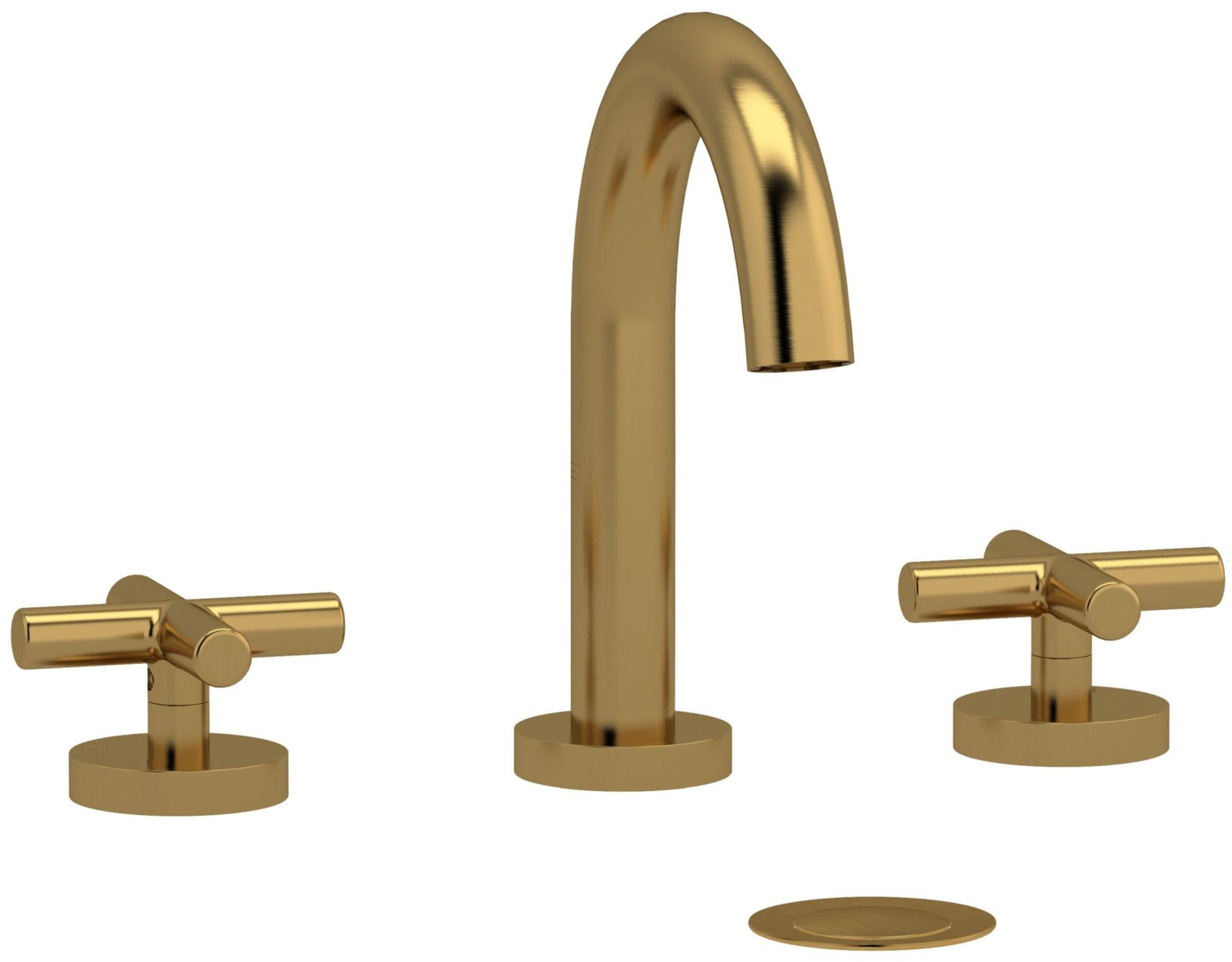 Riu™ Widespread Bathroom Faucet with Drain Assembly and C-Spout