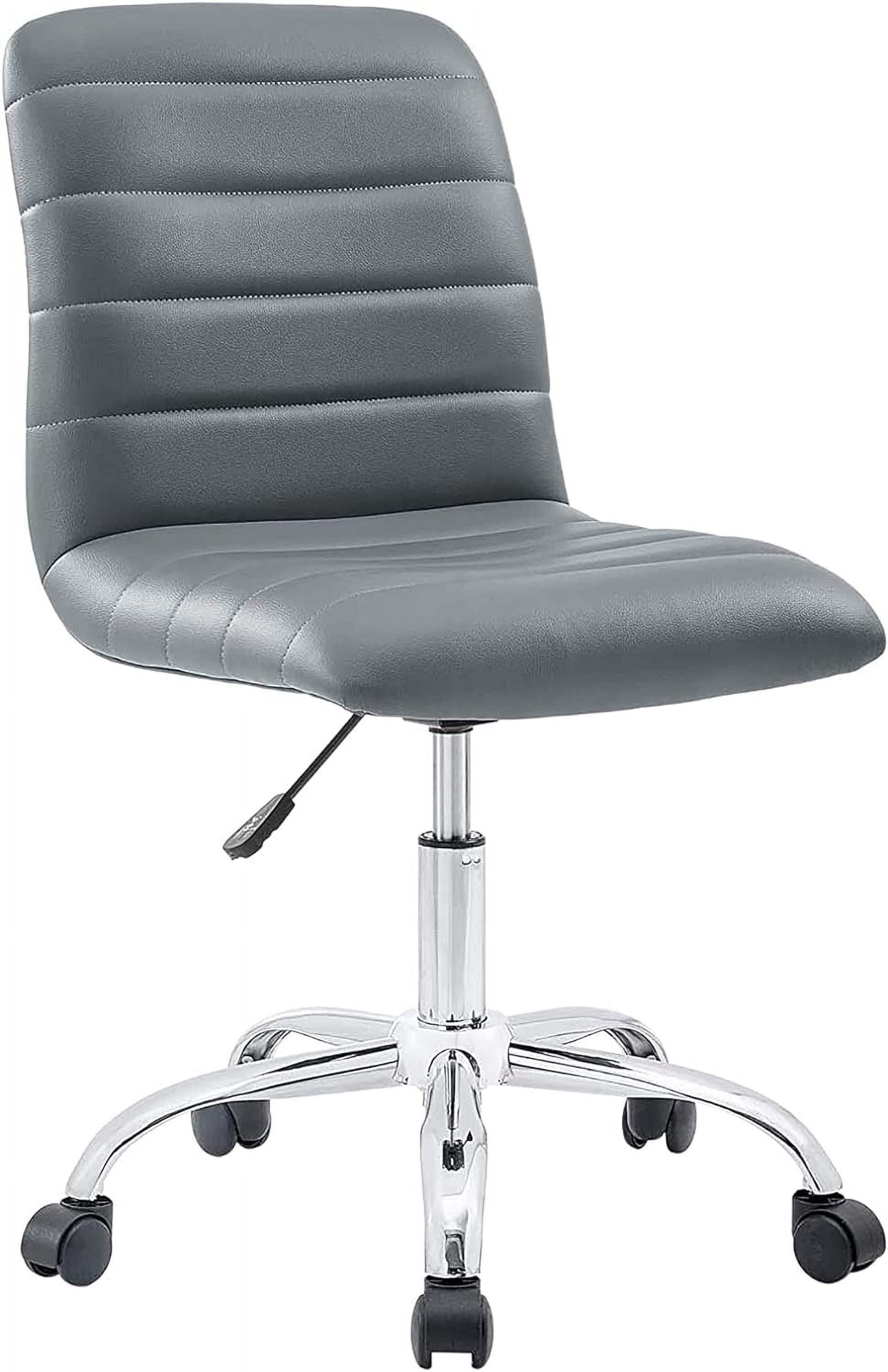 Modway Ripple Armless Mid Back Vinyl Office Chair