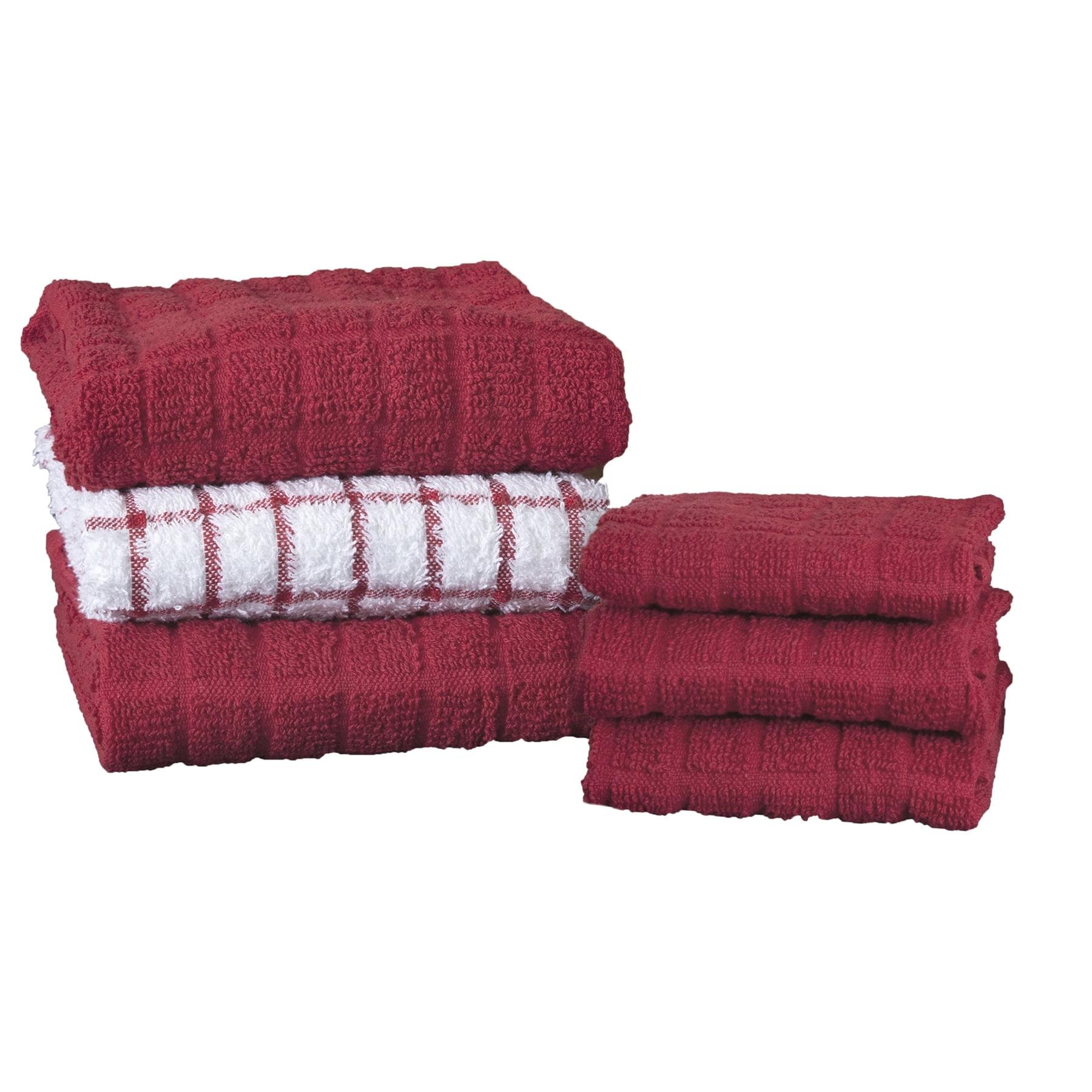 Cotton Plaid Kitchen Towel Linen Set