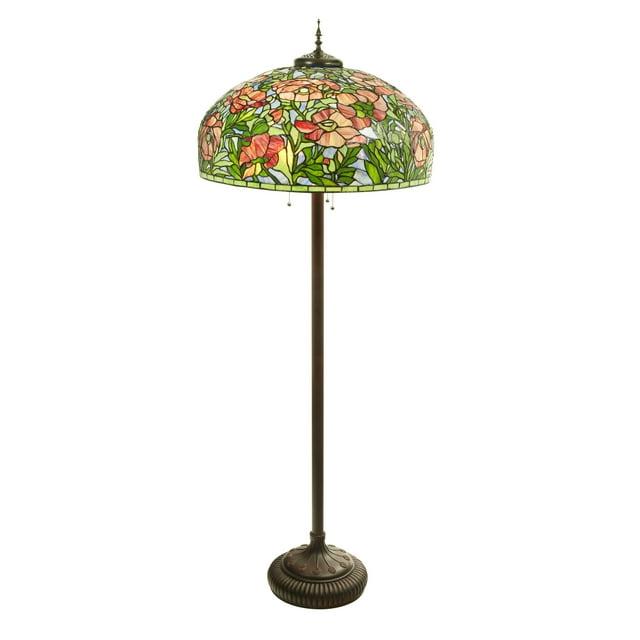 River of Goods 69"H Tiffany-Style Stained Glass Floor Lamp