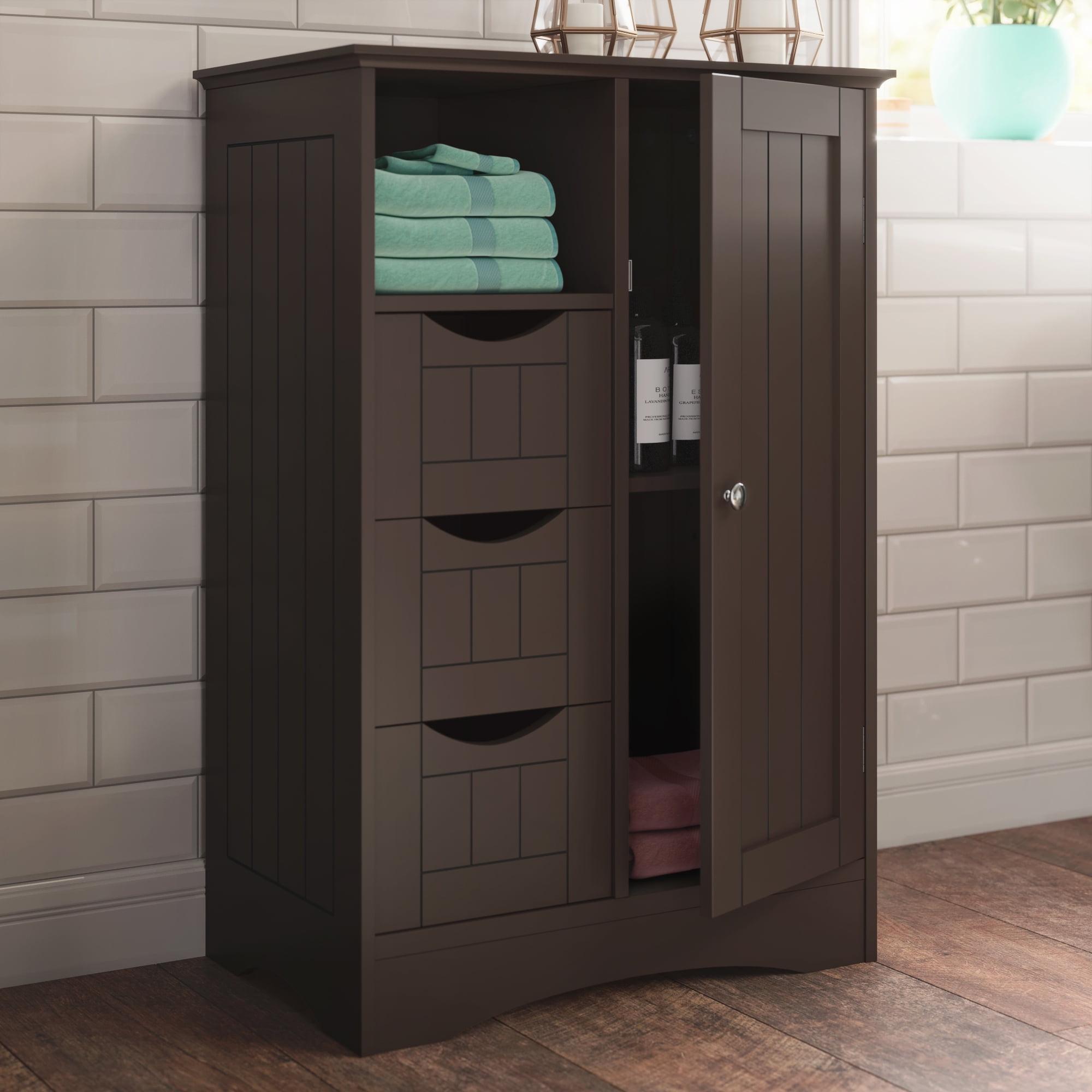 Espresso Ashland Adjustable Shelving Floor Cabinet