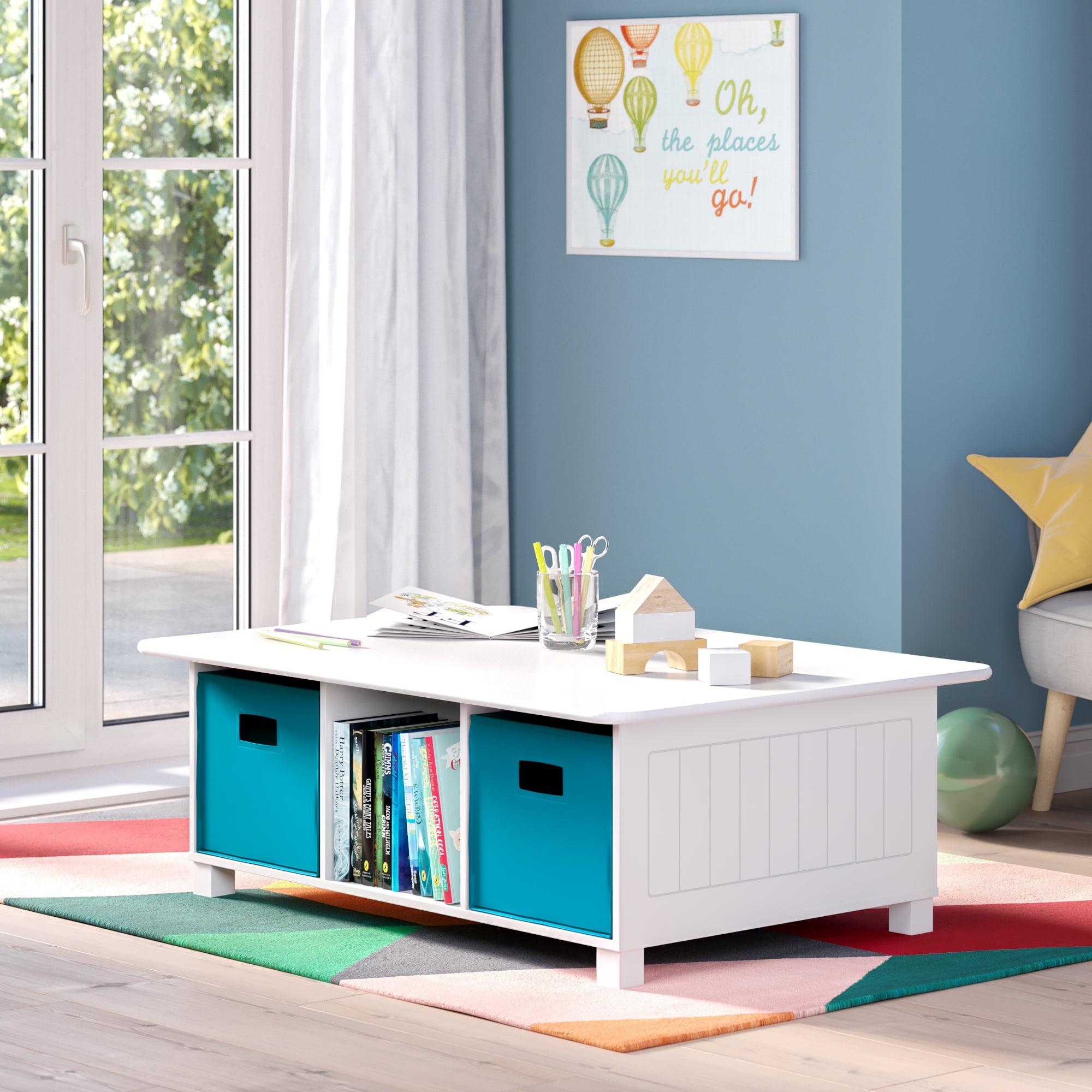 Kids' 6 Cubby Storage Activity Table - RiverRidge Home