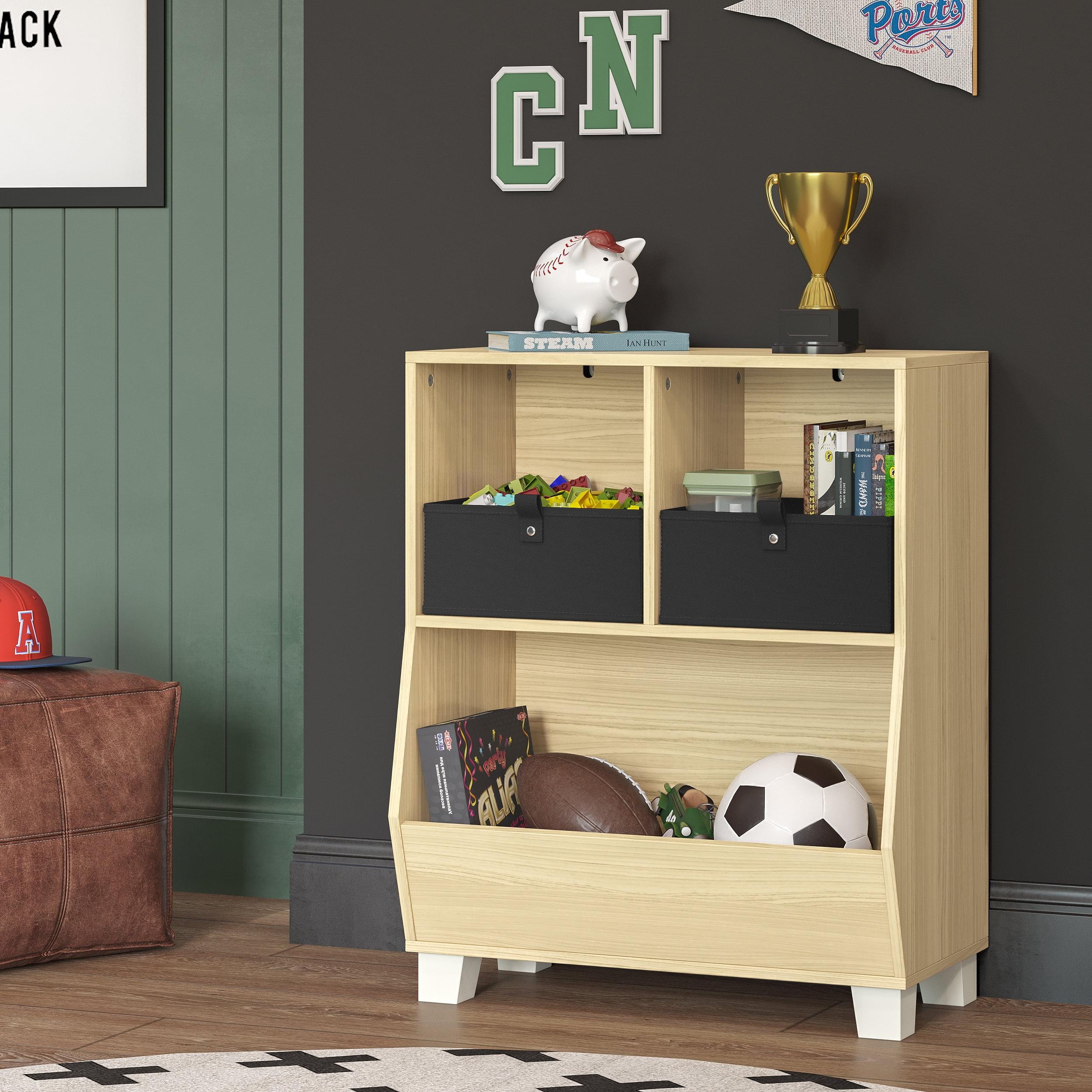 RiverRidge Home RiverRidge Kids Catch-All 24in Toy Storage Organizer with 2 Cubbies and 2 Storage Compartments