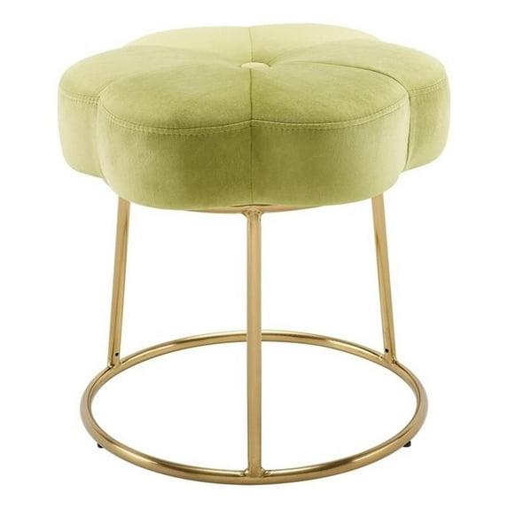 Ciara Flower Cushioned Vanity Stool