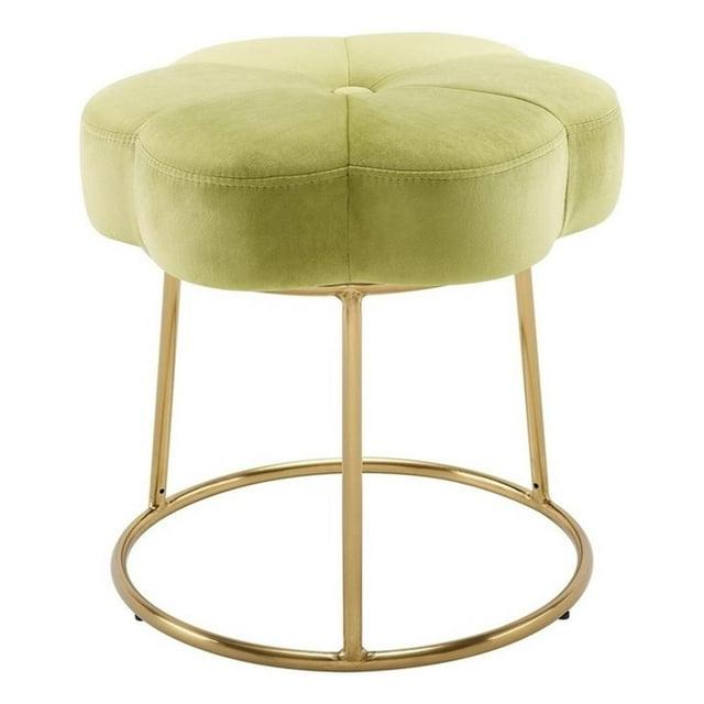 Ciara Flower Cushioned Vanity Stool