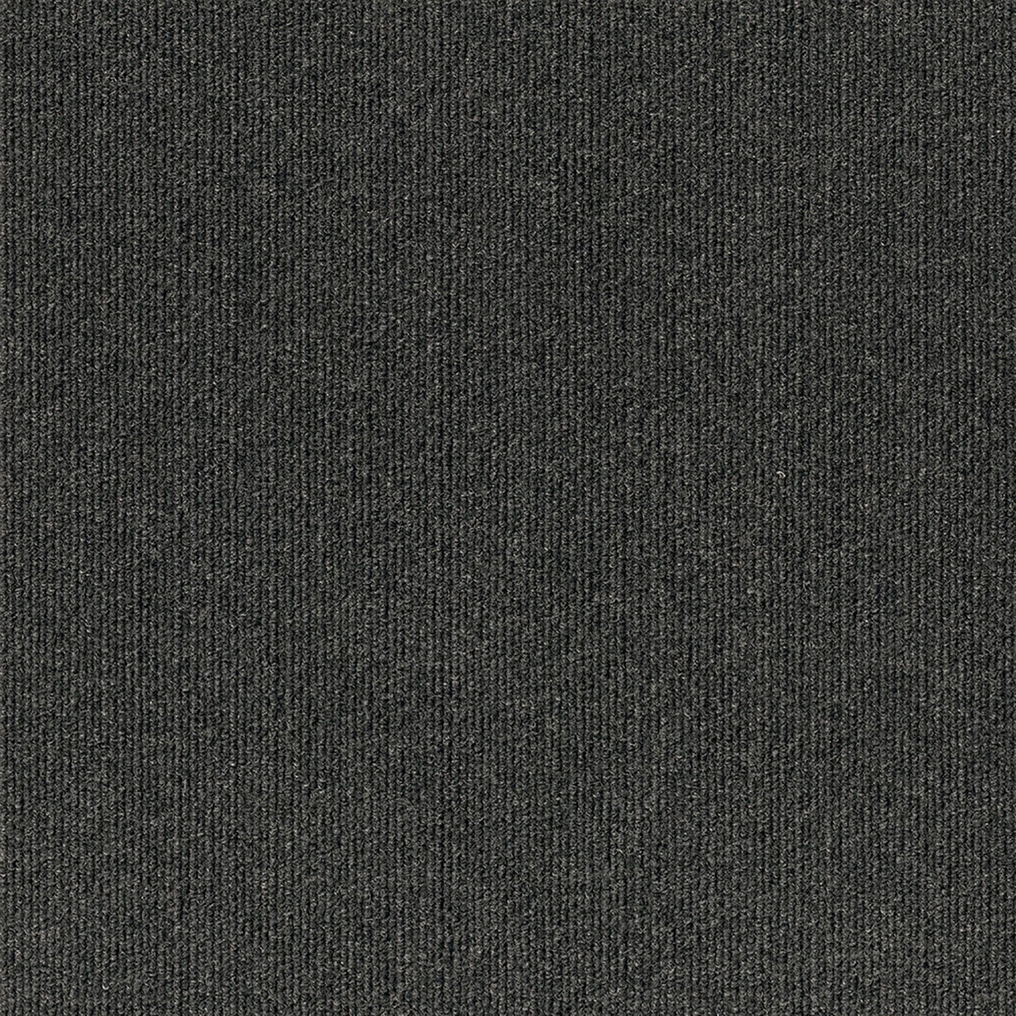 Black 18'' x 18'' Peel and Stick Polyester Carpet Tiles