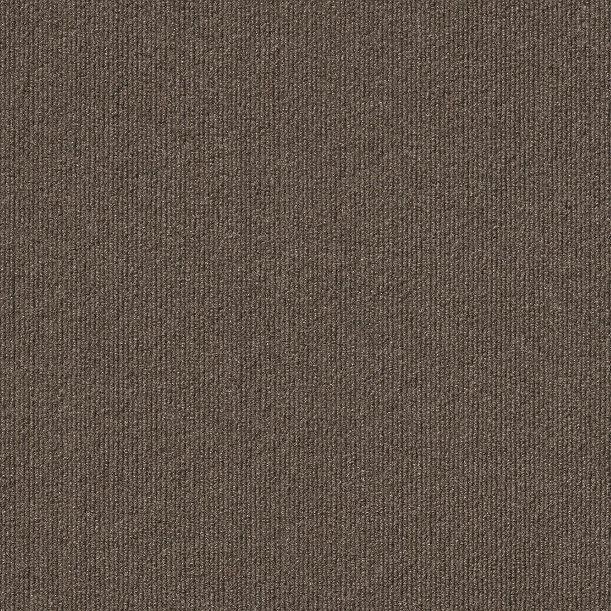 Espresso 18" Self-Stick Ribbed Carpet Tiles, Pack of 16