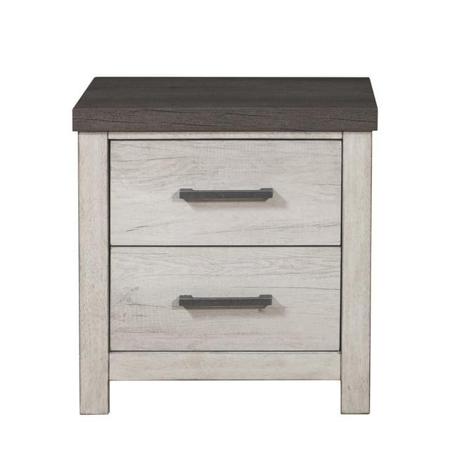 Riverwood Wood Nightstand in Brown & Gray Finish by Samuel Lawrence Furniture
