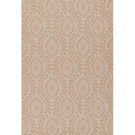 Riviera Machine Made Transitional Rectangle Area Rug - Coral - 3 ft. 3 in. x 5 ft.