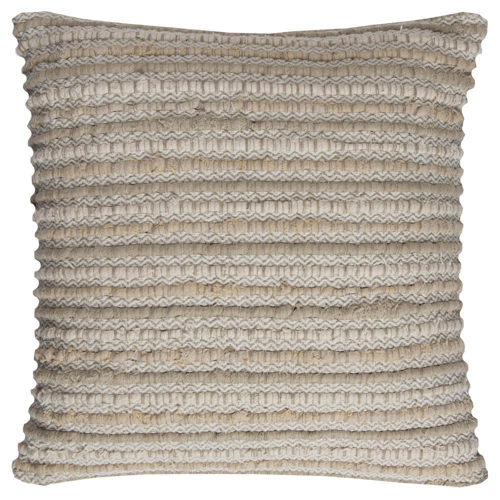 Rizzy Home Almohada Rellena de Poliéster de 20" x 20" - T11559