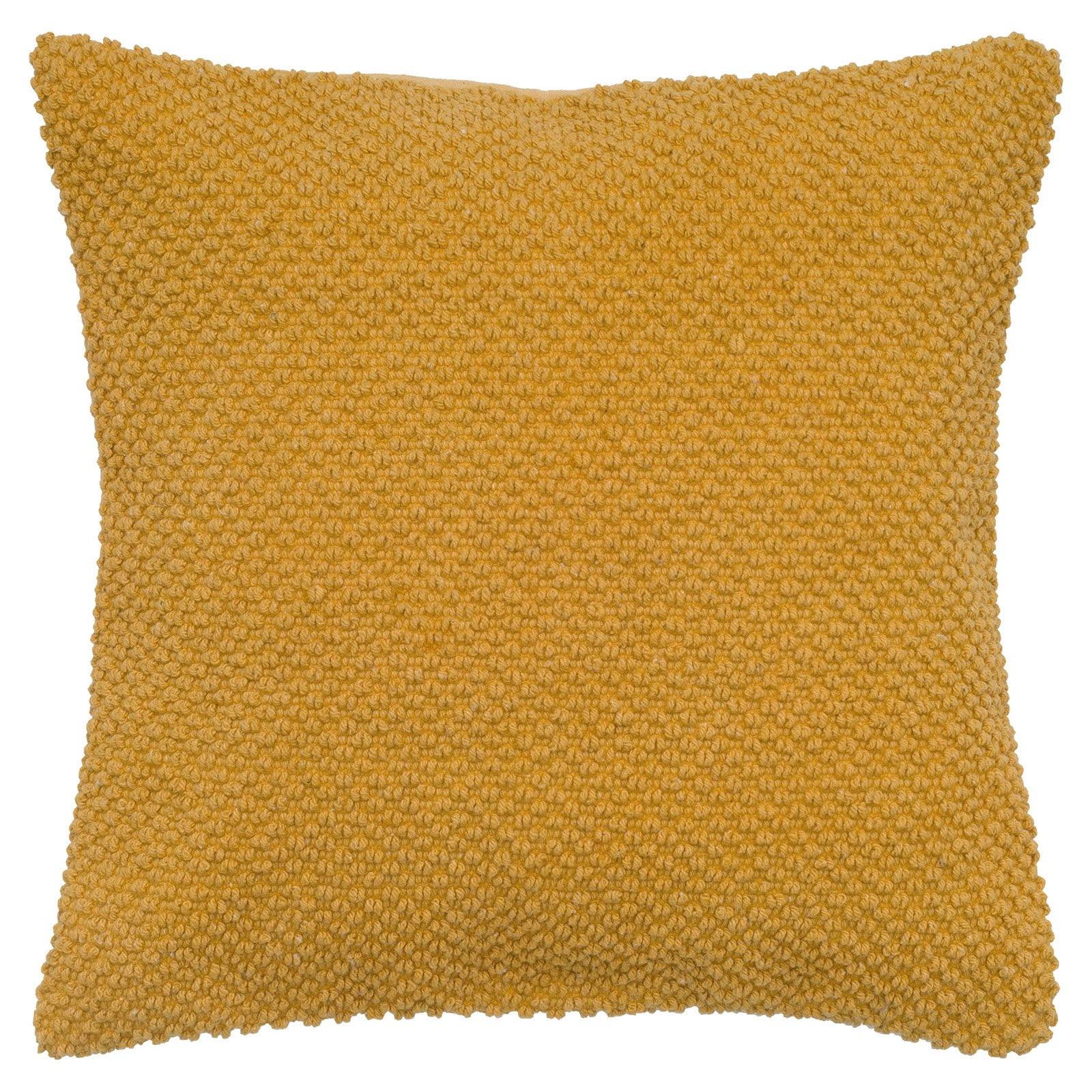 Yellow Handloom Cotton Kids Square Pillow