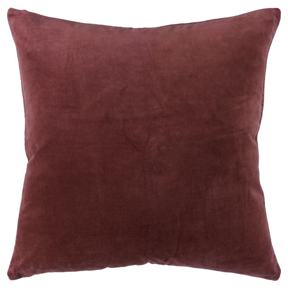 Rust Velvet Reversible Square Throw Pillow