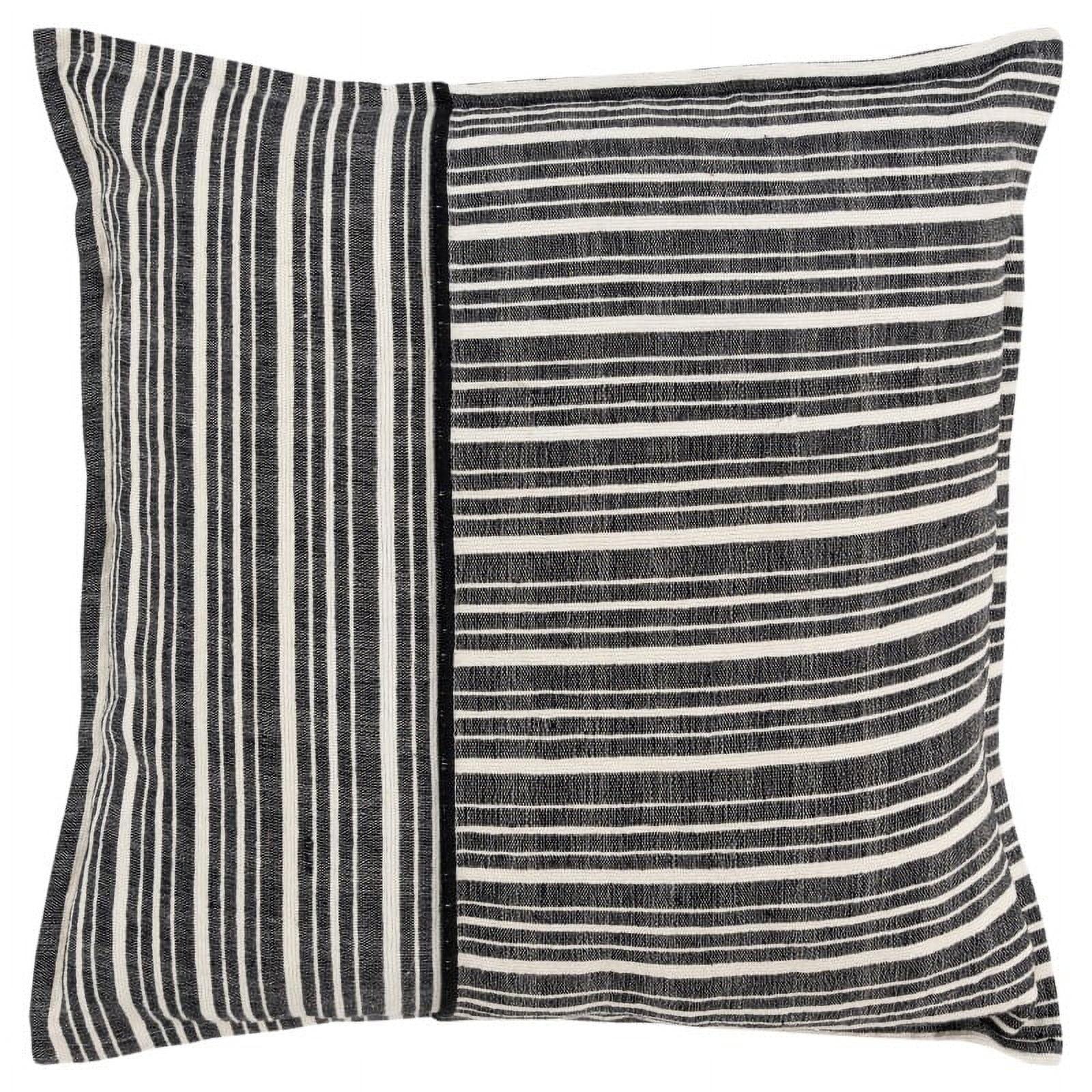 20"x20" Oversize Striped Poly Filled Square Throw Pillow - Rizzy Home