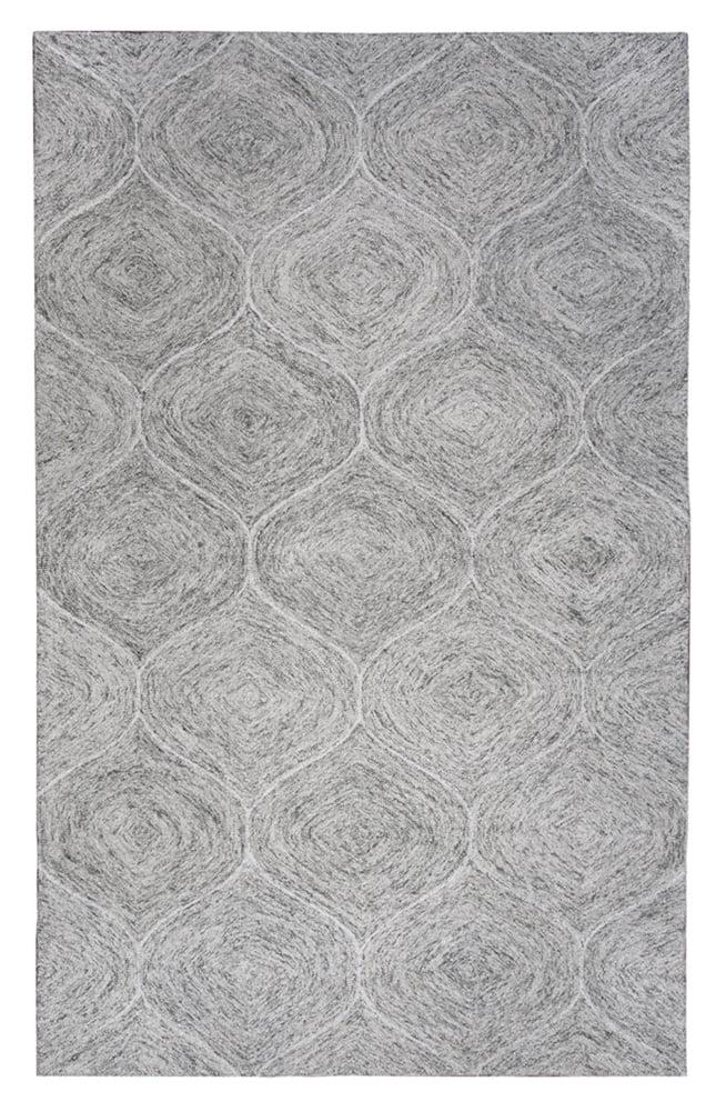 Gray Hand-Tufted Wool 8' x 10' Area Rug