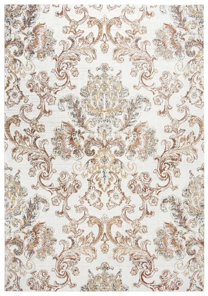 Bristol Beige and Copper Hand-Knotted Wool Area Rug 2' 7" x 8'