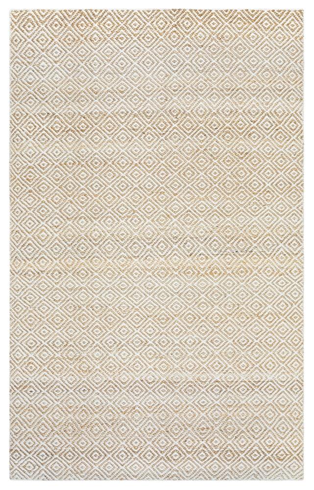 Ellington Natural Wool and Jute Geometric Runner Rug 2.5' x 8'