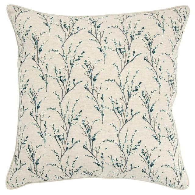 Rizzy Home Embroidered Cotton Throw Pillow