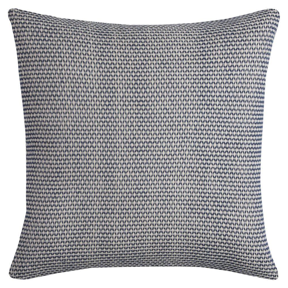 Indigo Cotton Euro Pillow Cover 22" x 22"