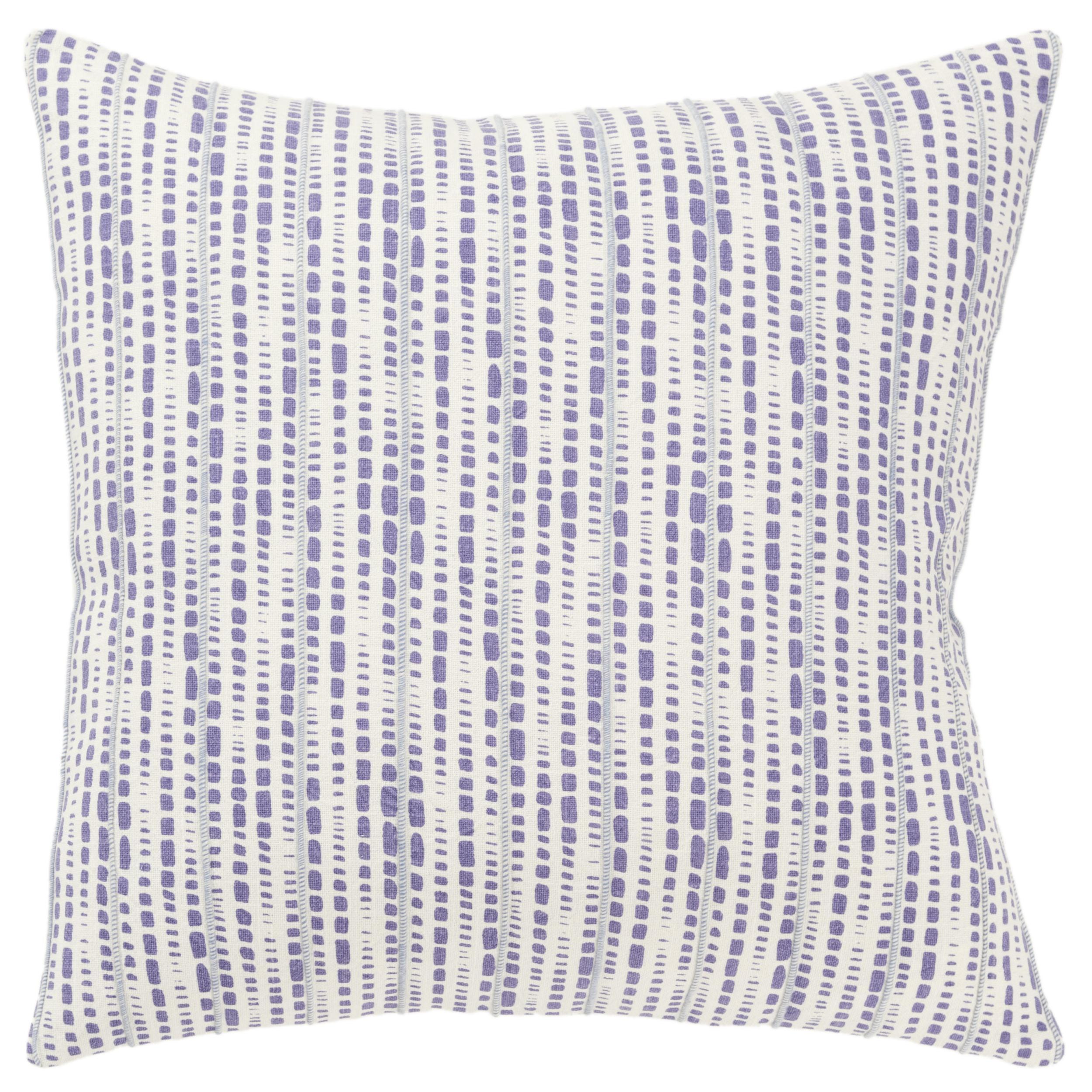 Rizzy Home Ivory/VIOLET 20"X20" Animal Skin Printed Poly Filled Throw Pillow