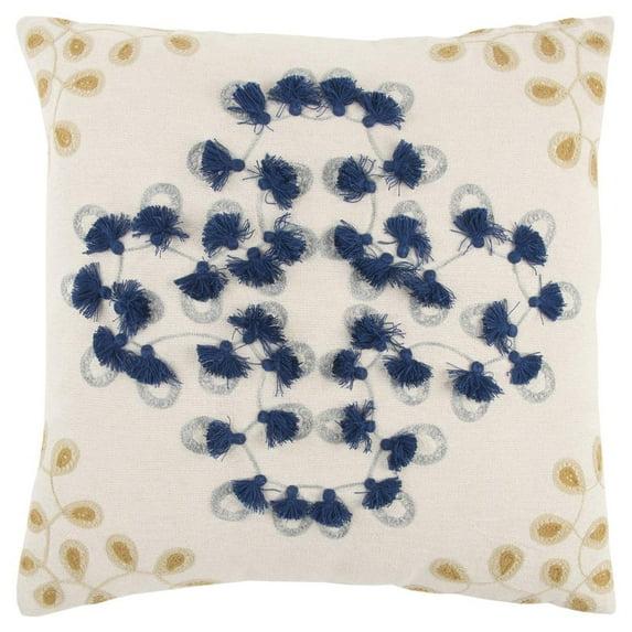 Rizzy Home Embroidered Cotton Throw Pillow
