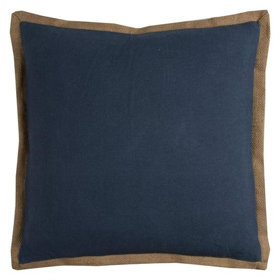 Rizzy Home Solid Cotton Jute Decorative Pillow
