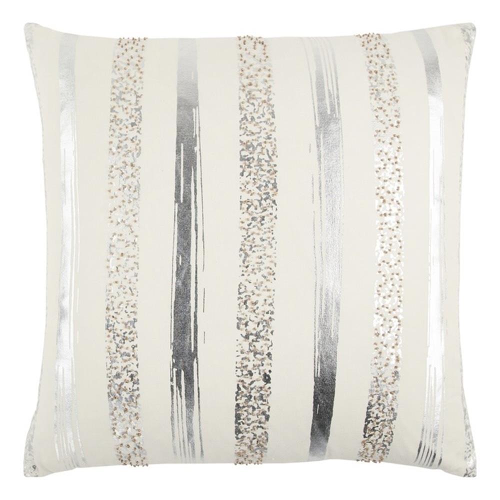 Sequined Cotton Throw Pillow