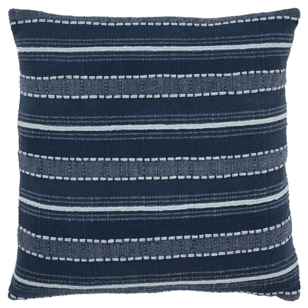 Embroidered Cotton Blend Throw Pillow